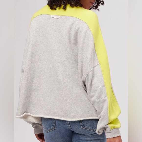 Free People NWOT Split Second Half Zip Pullover - Picture 2 of 9